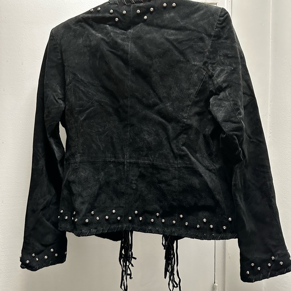 Vintage Black Suede Jacket - Picture 3 of 3